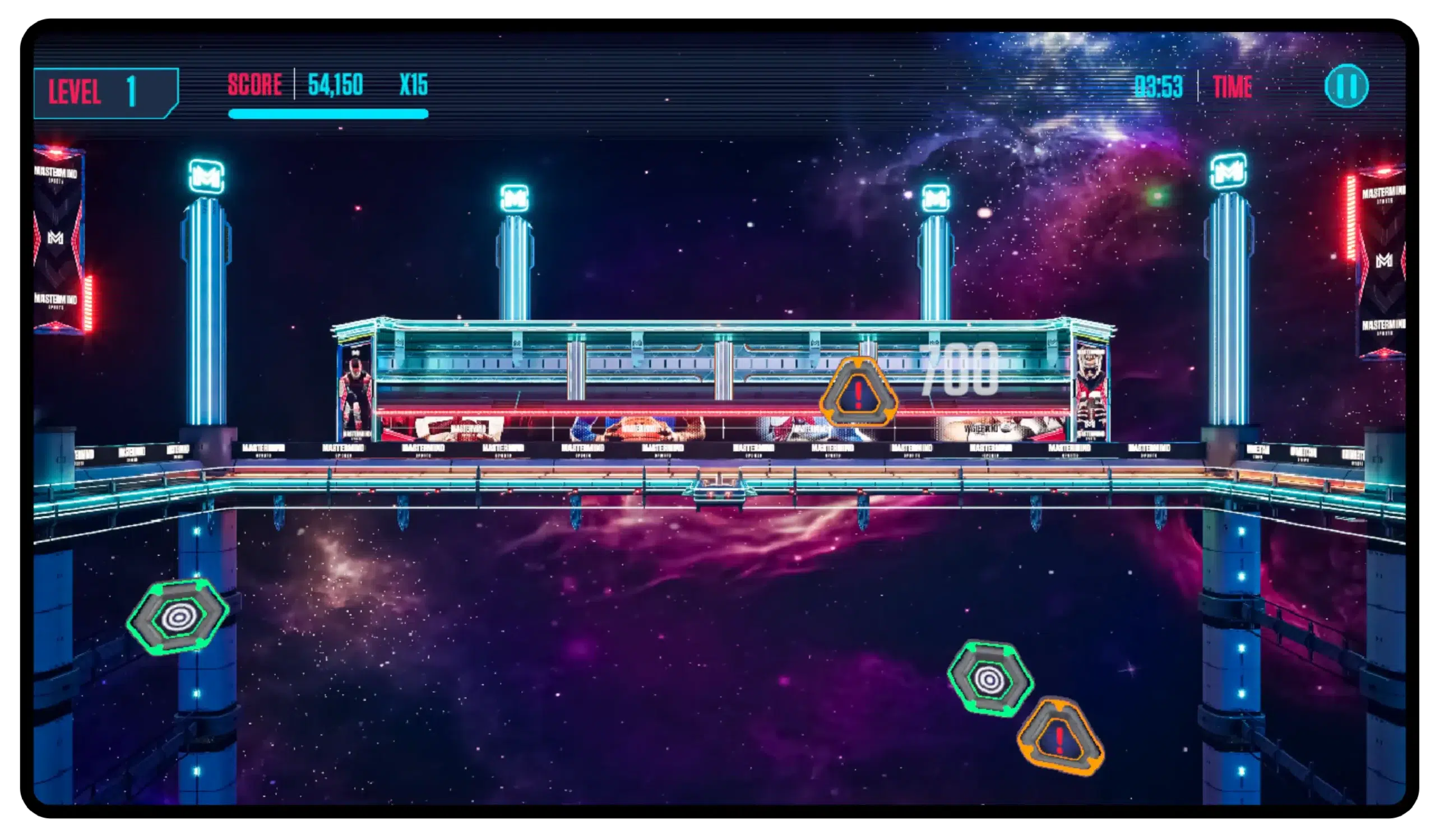 Mastermind game mode with a robot opponent